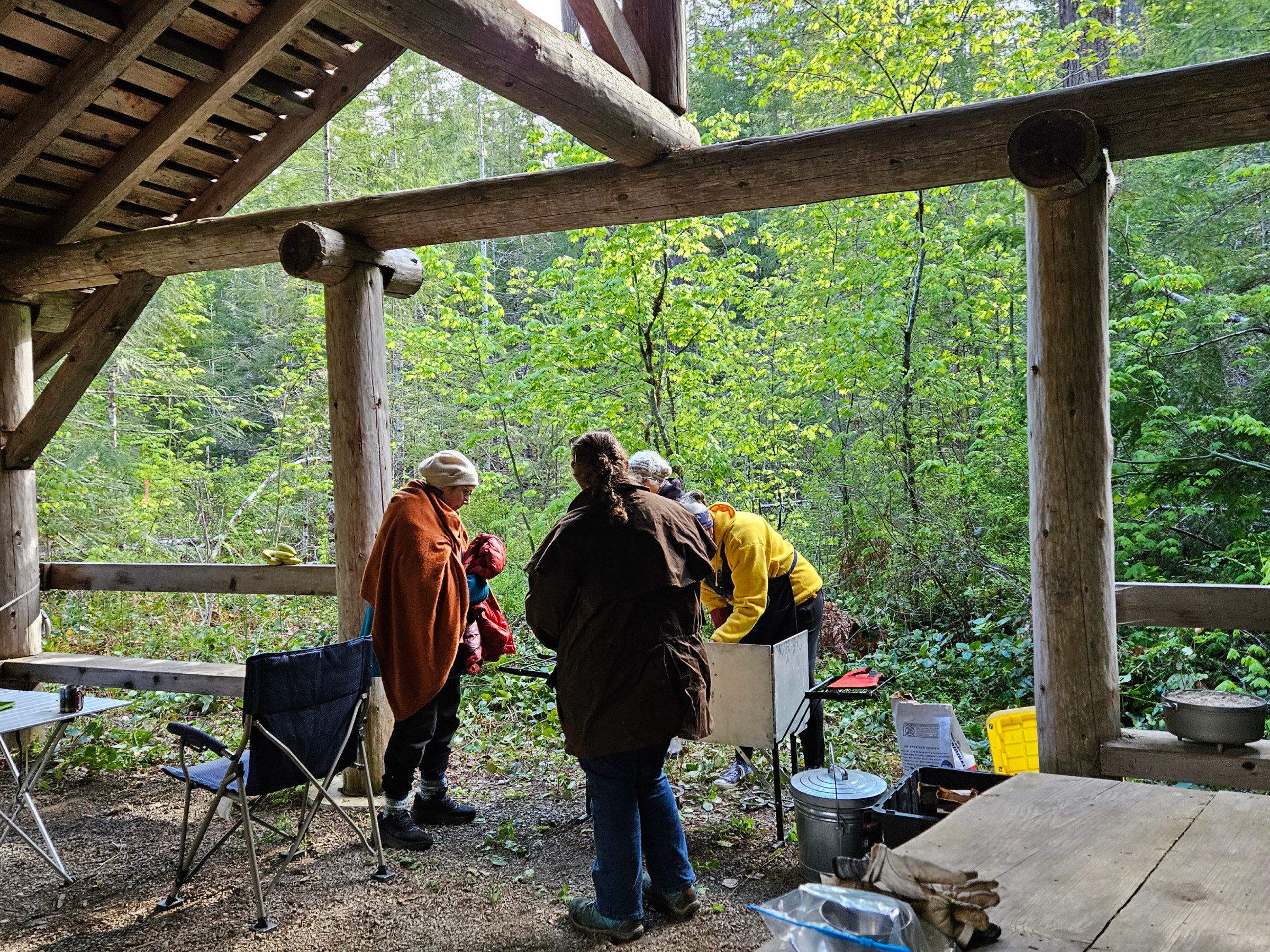 Dutch oven cooking at LeBar